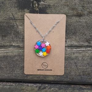 Super Cute Star Necklace Resin